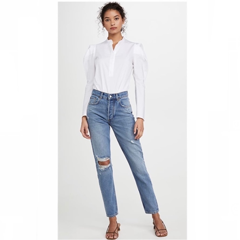 Boyish The Billy High Rise Rigid Skinny Jeans In Great Dictator size 26 K7